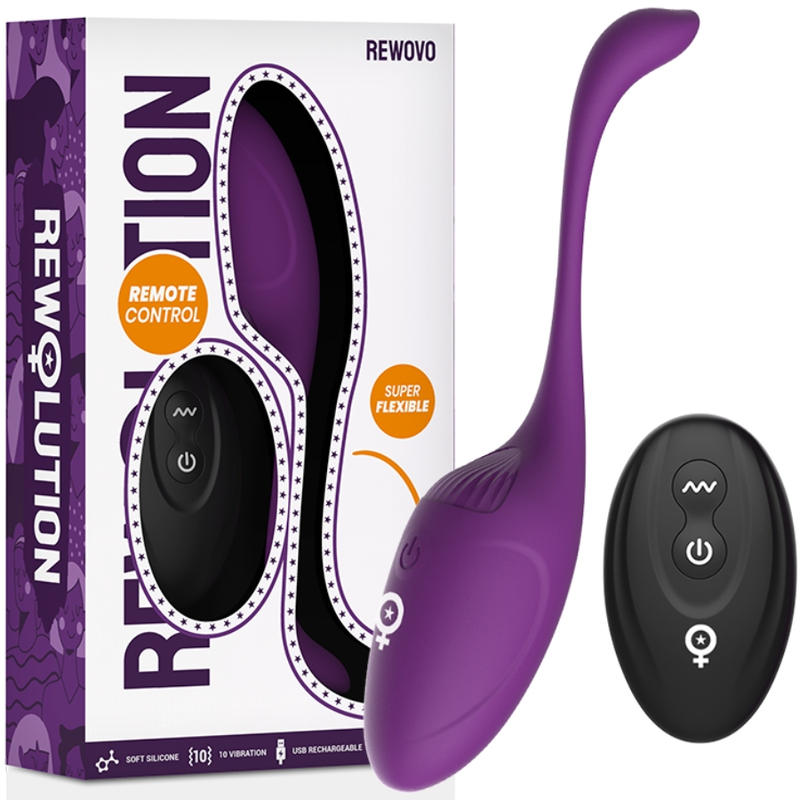 REWOLUTION - CONTROLE REMOTO DO VIBRADOR DE OVO REWOVO