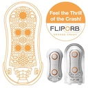 TENGA - FLIP ORB STRONG CRASH MASTURBATOR BRANCO E LARANJA