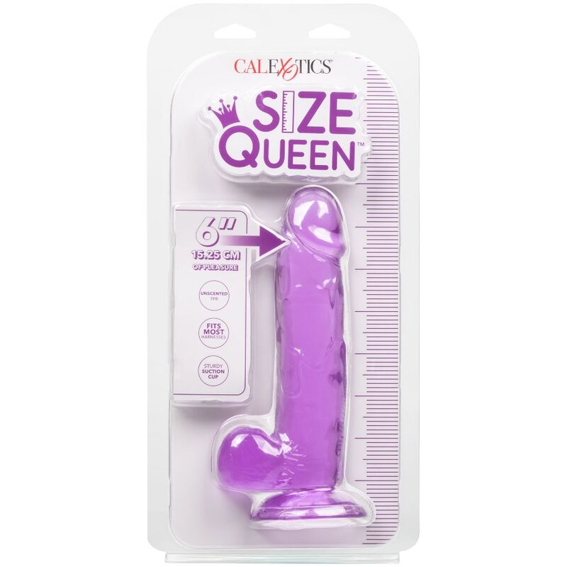 CALIFORNIA EXOTICS - DILDO QUEEN TAMANHO ROXO 15.3 CM