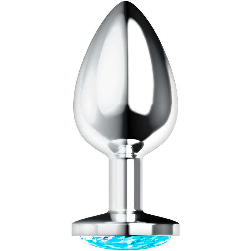 OHMAMA - PLUG ANAL COM CRISTAL AZUL L