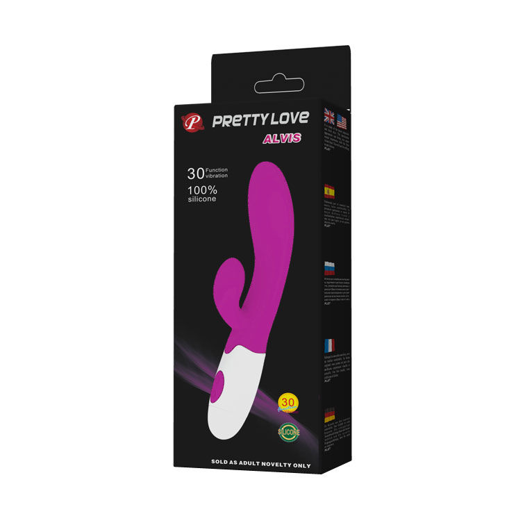 PRETTY LOVE - VIBRADOR ALVIS COM ESTIMULADOR DE CLITÓRIS