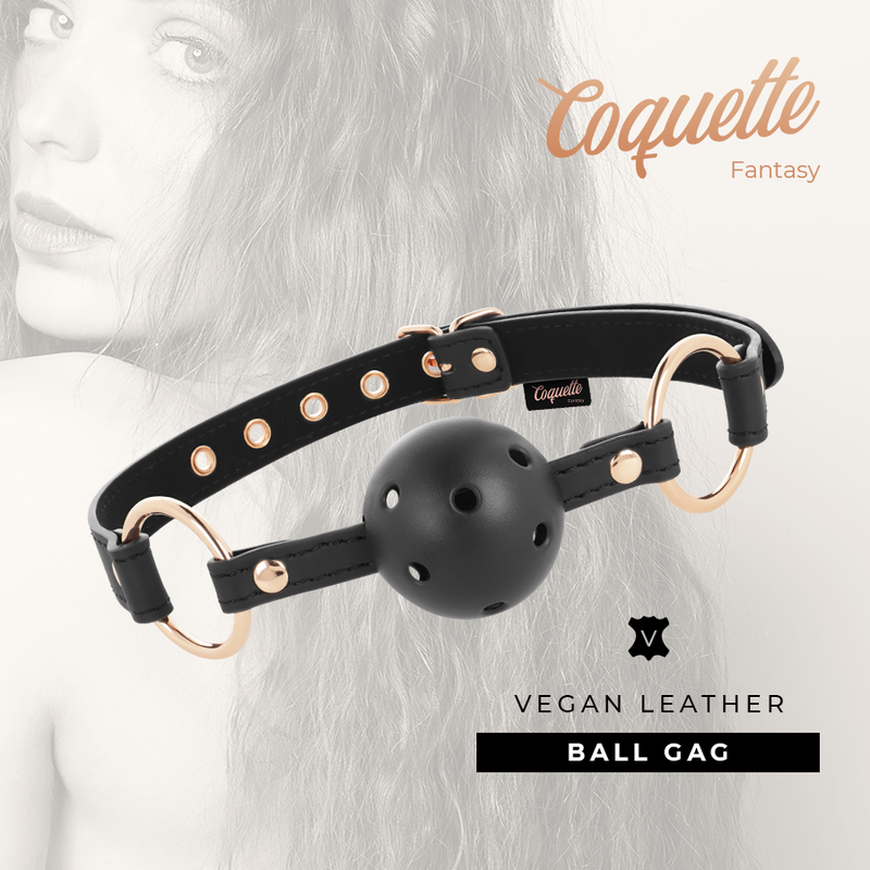 COQUETTE CHIC DESIRE - MORDAA DE COURO VEGANO RESPIRVEL FANTASIA