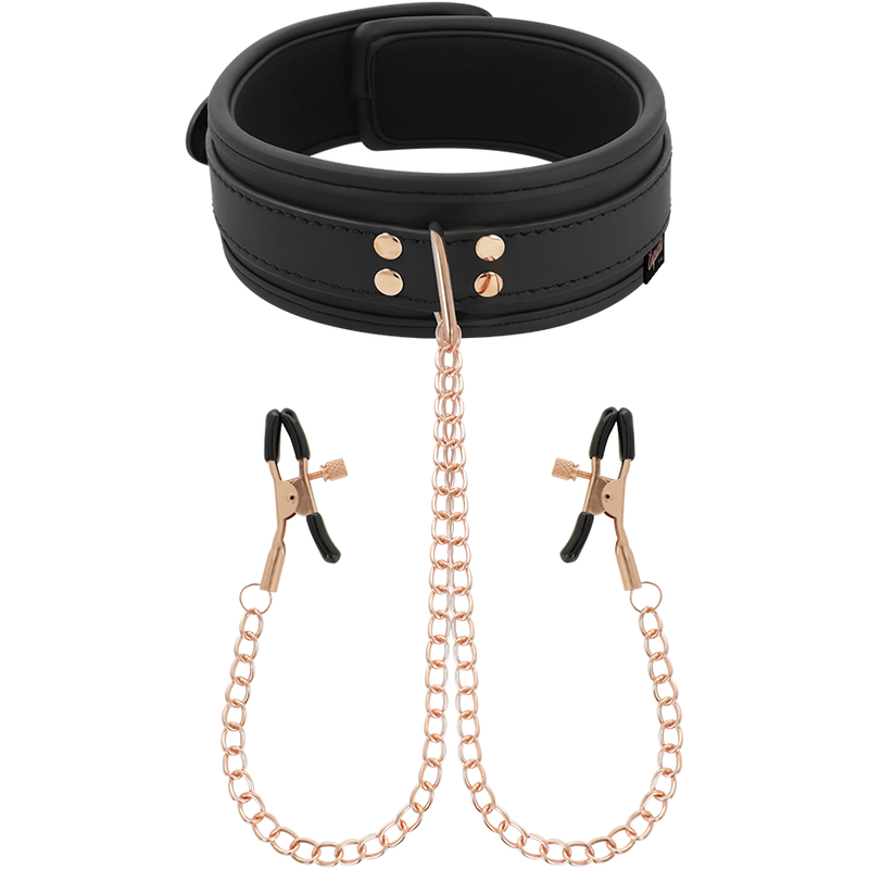 COQUETTE - CHIC DESIRE COLAR FANTASY NIPPLE CLAMP COM FORRO DE NEOPRENE