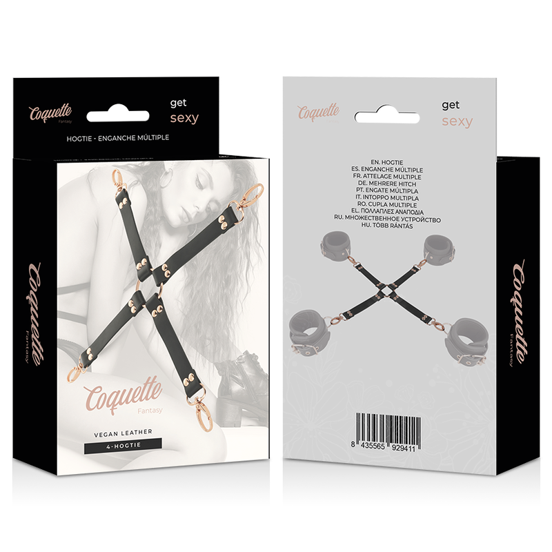 COQUETTE CHIC DESIRE - FANTASY HOG TIE COURO VEGANO