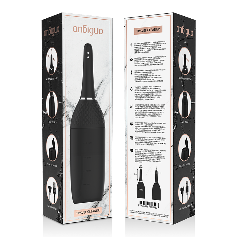 ANBIGUO - ULTIMATE AUTOMATIC DOUCHE ANAL CLEANER PRETO