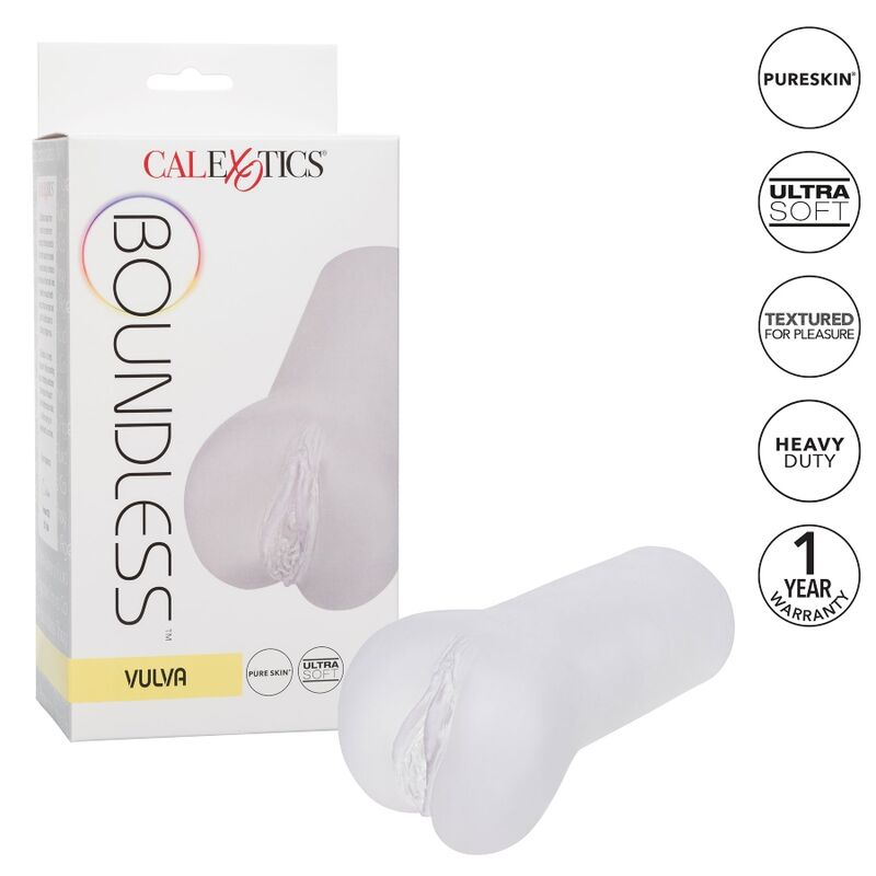 CALIFORNIA EXOTICS - BOUNDLESS VULVA STROKER TRANSPARENTE