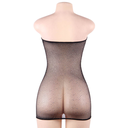 QUEEN LINGERIE - VESTIDO CORPO REDE COM DIAMANTES S/L