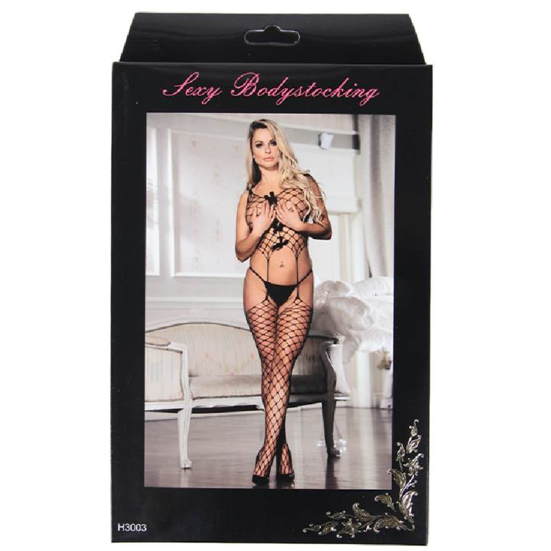 QUEEN LINGERIE - BODYSTOCKING REDE COM LAOS S/L