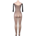 QUEEN LINGERIE - BODYSTOCKING MANGA COMPRIDA COM DIAMANTES S/L