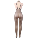 QUEEN LINGERIE - BODYSTOCKING DE REDE COM ABERTURA S/L