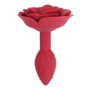 OHMAMA FETICHE - PLUG ANAL DE SILICONE ROSA VERMELHO