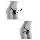 HOOK UP PANTIES - CROTCHLESS SECRET GEM BLACK BOW