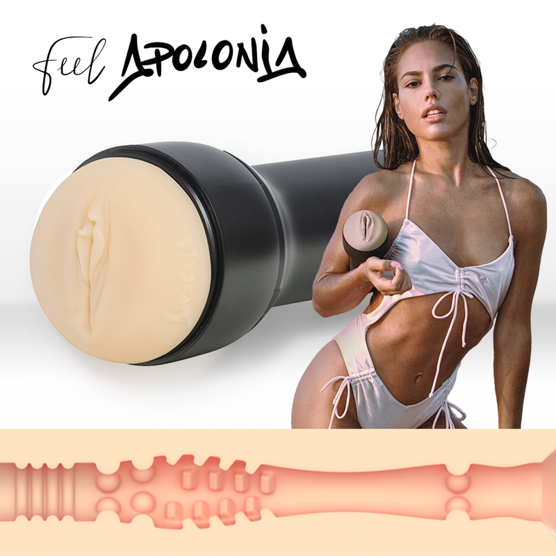 KIIROO - KEON + FEEL STROKER APOLONIA LAPIEDRA + LUBRIFICANTE DE QUALIDADE AQUA 50 ML