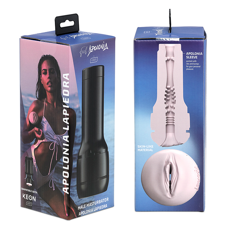 KIIROO - KEON + FEEL STROKER APOLONIA LAPIEDRA + LUBRIFICANTE DE QUALIDADE AQUA 50 ML