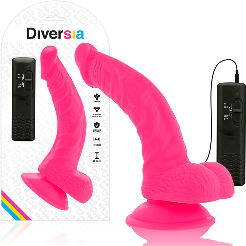 DIVERSIA - VIBRAÇÃO FLEXÍVEL DIVERSIA 21,5 CM - ROXO