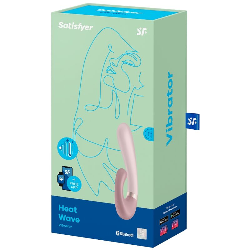 SATISFYER - APLICATIVO VIBRADOR DE ONDAS DE CALOR ROSA