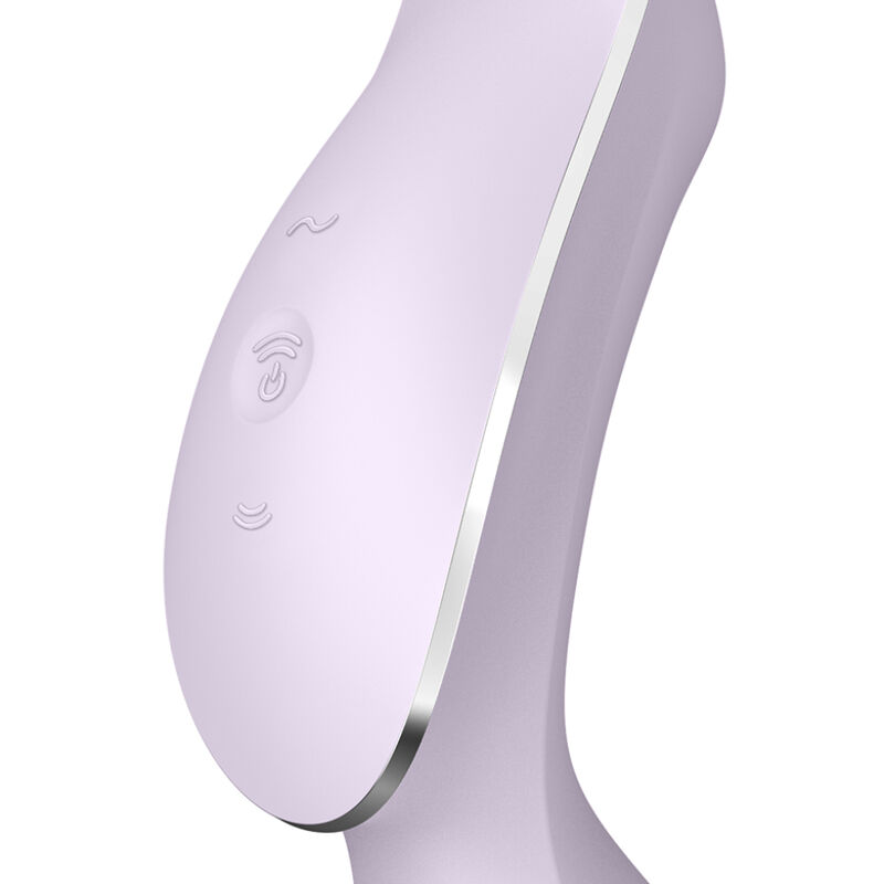 SATISFYER - VIBRADOR DE PULSO DE AR CURVY TRINITY 2 ROXO