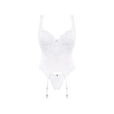 OBSESSIVE - AMOR BLANCO CORSET TANGA S/M