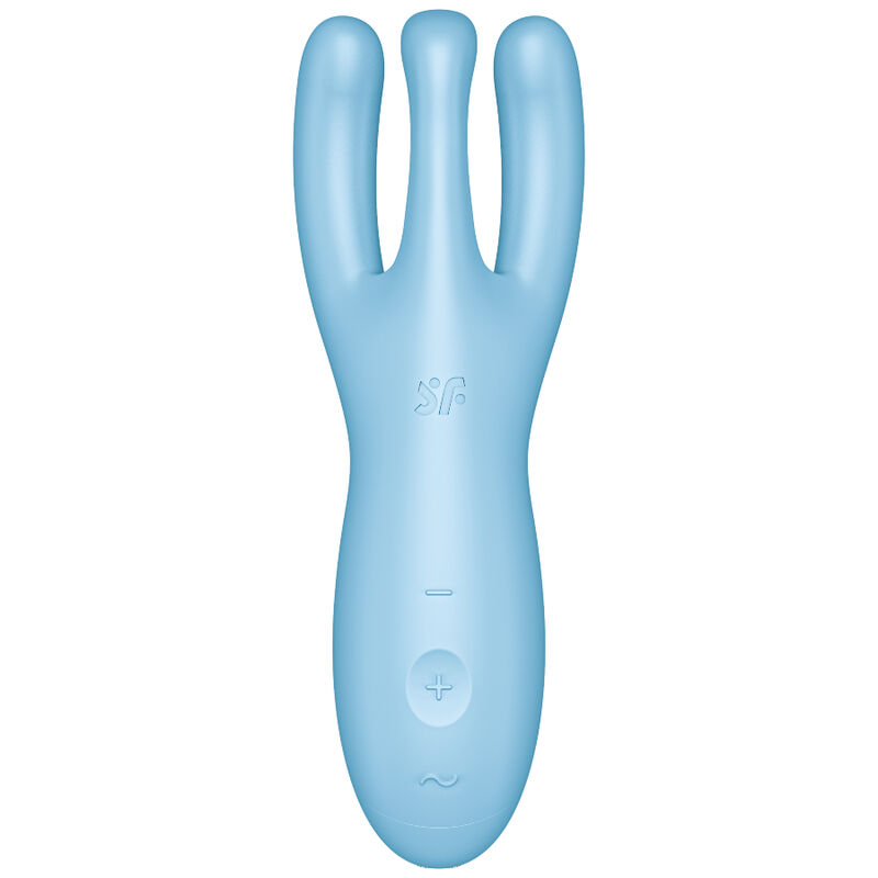 SATISFYER - APP VIBRADOR THREESOME 4 AZUL