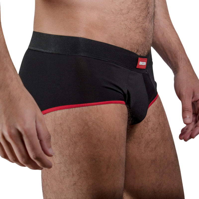 MACHO - CUECA MS24R VERMELHO ESCURO S