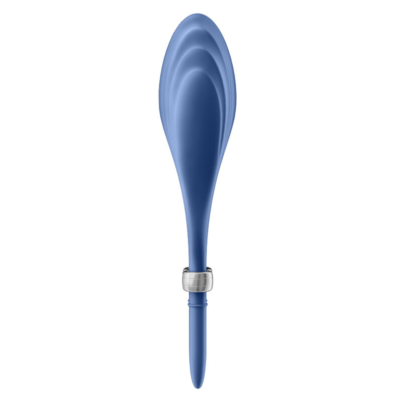 SATISFYER - VIBRADOR DE ANEL DUELISMO AZUL