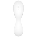 SATISFYER - CURVY TRINITY 5 ESTIMULADOR DE PULSO DE AR E APLICATIVO VIBRADOR BRANCO