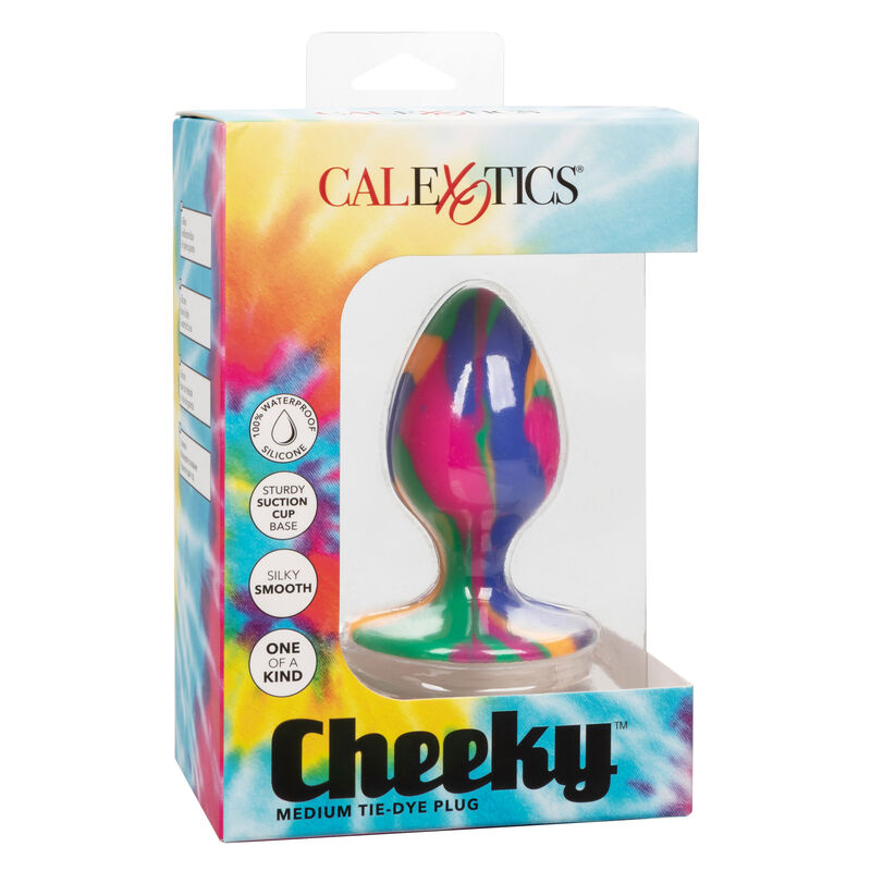 CALIFORNIA EXOTICS - CHEEKY MÉDIO TIE-DYE PLUG ANAL