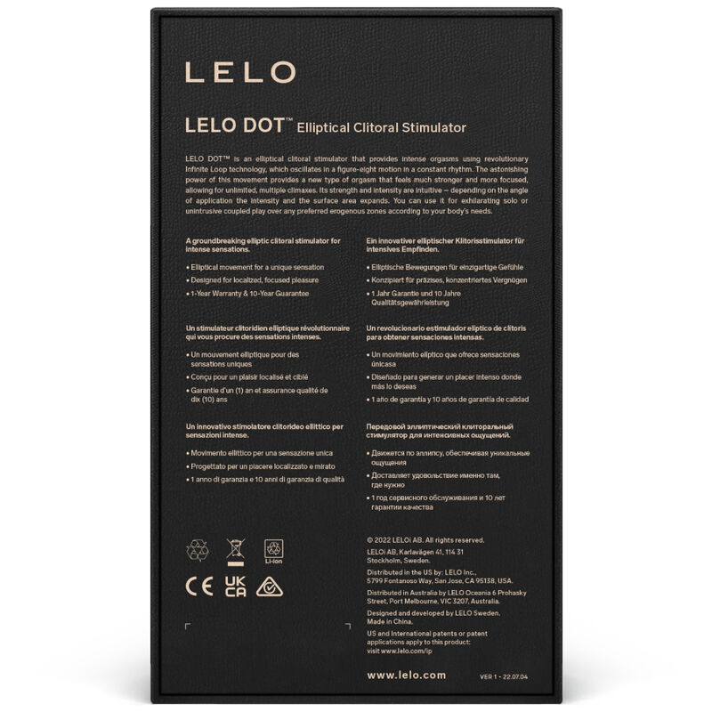 LELO - ESTIMULADOR DE CLITÓRIS DOT - AQUA