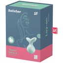 SATISFYER - VIBRADOR LAY-ON VIVA LA VULVA 3 VERDE