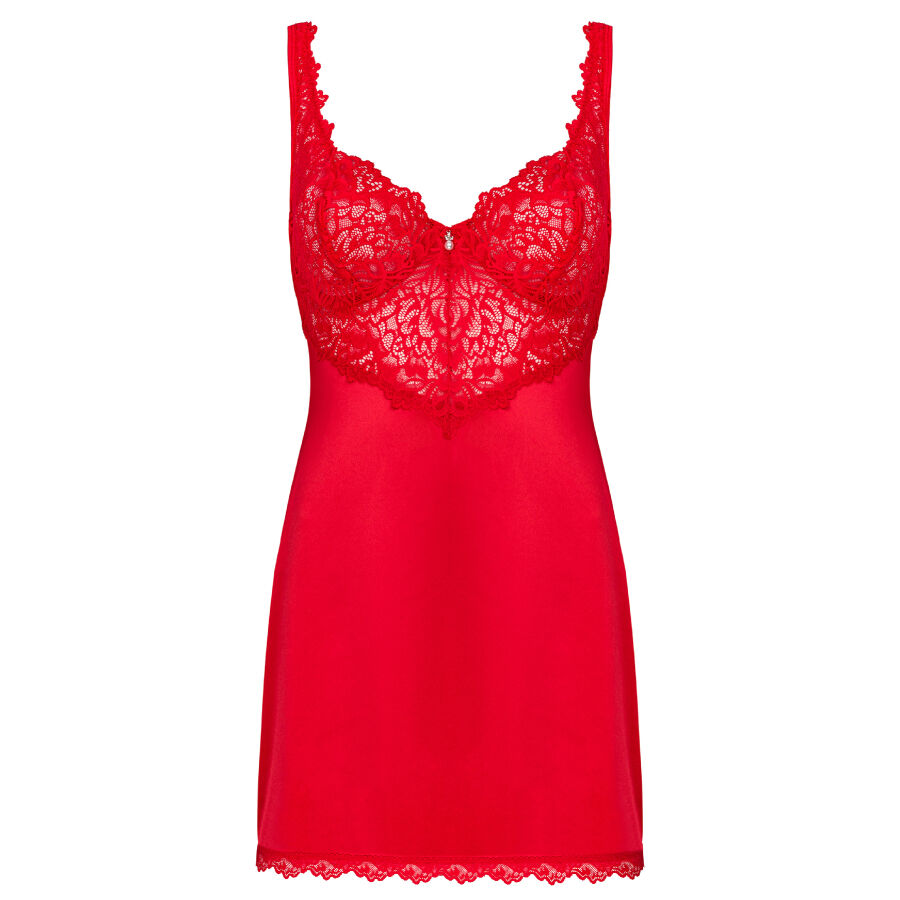 OBSESSIVE - AMOR CHERRIS CHEMISE & TANGA S/M