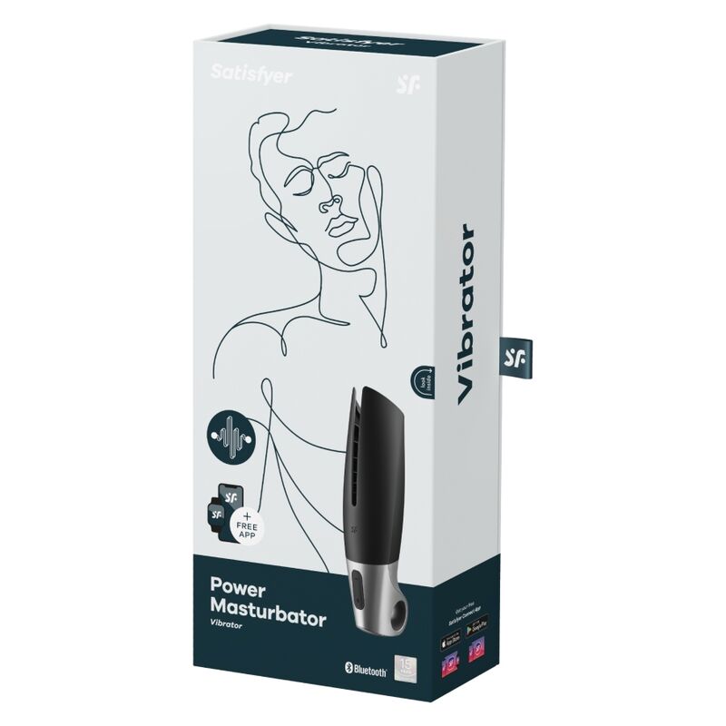 SATISFYER - MASTURBADOR POWER PRETO