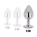 OHMAMA - PLUG ANAL COM CRISTAL VIOLETA 9 CM