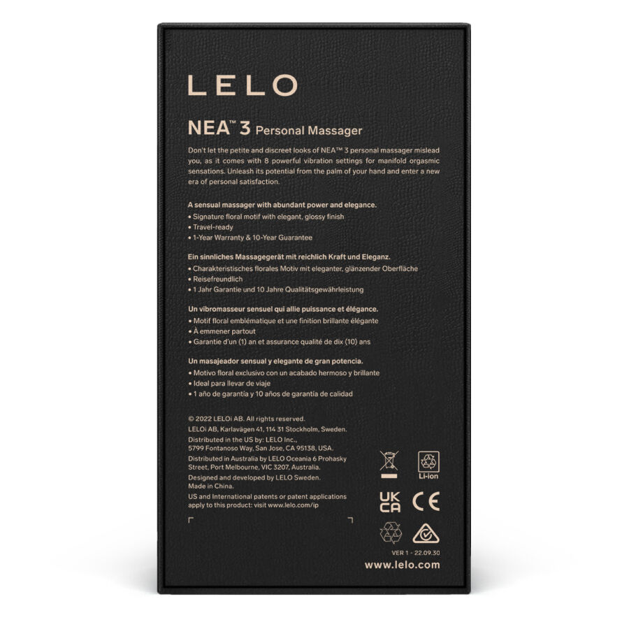 LELO - MASSAGEIRO PESSOAL NEA 3 - AZUL