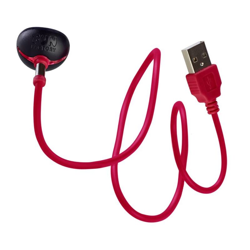 FUN FACTORY - CARREGADOR MAGNÉTICO USB VERMELHO