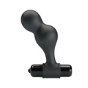 MR PLAY - PLUG ANAL VIBRADOR DE SILICONE PRETO