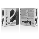 BLACK&SILVER - CALA VIBRADORA DE SILICONE RECARREGVEL PRESTON PRETA