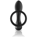 BLACK&SILVER - MASSAGER ANAL COM CONTROLE REMOTO SILICONE RECARREGVEL PRETO