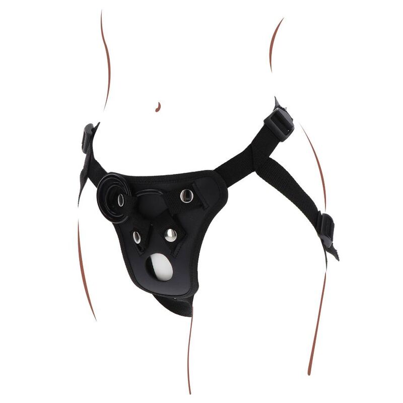 GET REAL - ARNÊS DE PRAZER STRAP-ON PRETO