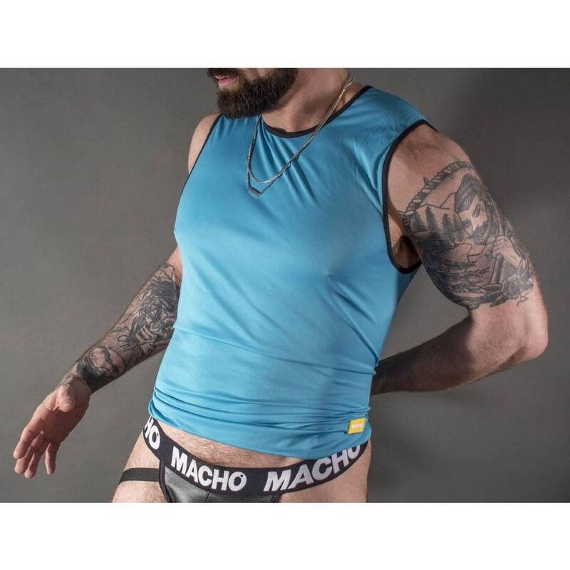 MACHO - T-SHIRT AZUL L/XL