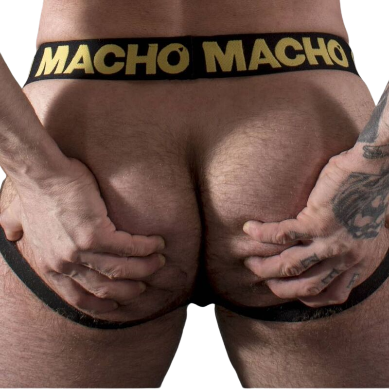 MACHO - MX25AC JOCK COURO AMARELO M