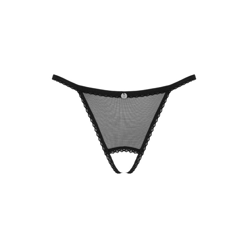 OBSESSIVE - CELIA NOIR TANGA SEM CROTCHLES XS/S