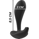 BLACK&SILVER - CONTROLE REMOTO DE SILICONE DWAYNE ANAL PLUG