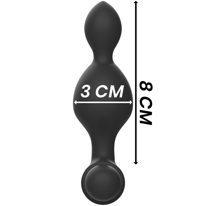 BLACK&SILVER - CONTROLE REMOTO DE PLUG ANAL DE SILICONE TUCKER PEQUENO