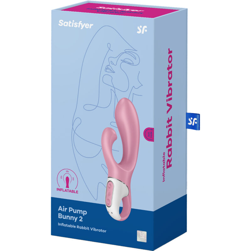 SATISFYER - BOMBA DE AR BUNNY 2 ROSA