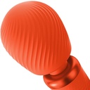 FUN FACTORY - VIM SILICONE RECARREGVEL VIBRANTE PESO RUMBLE WAND SUNRISE ORANGE