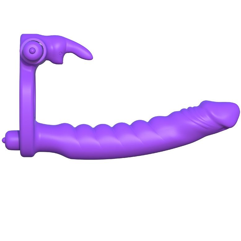 FANTASY C-RINGZ - SILICONE DOUBLE VIBRATOR COELHO