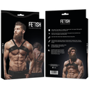 FETISH SUBMISSIVE ATTITUDE - ARNÊS DE PEITO DE COURO ECO BRIGADA MASCULINO