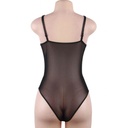 QUEEN LINGERIE - TEDDY DE RENDA PRETA S/M