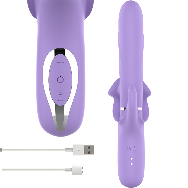 INTENSO - VIBRADOR MULTIFUNÇÃO BILLIE SUCÇÃO E PULSAÇÃO ROXO