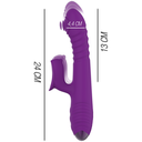 INTENSO - VIBRADOR MULTIFUNÇÃO IGGY PARA CIMA E PARA BAIXO COM ESTIMULADOR CLITÓRICO ROXO